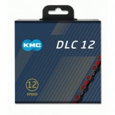 KMC DLC 12 KETTING ZWART/ROOD 126L
